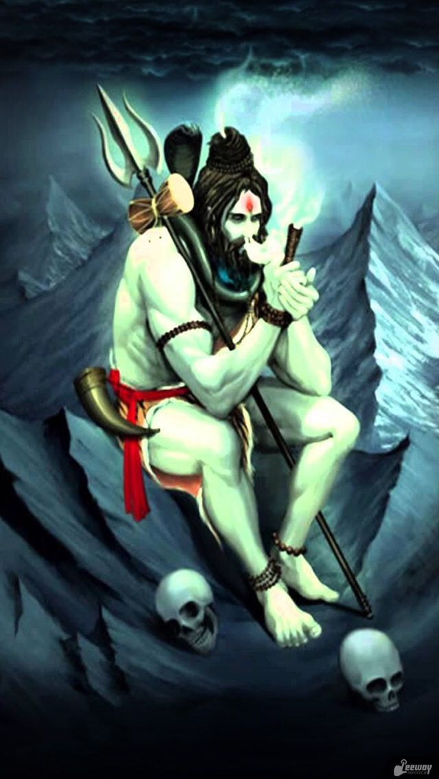 Lord Shiva Smoking Chillum - HD Wallpaper 