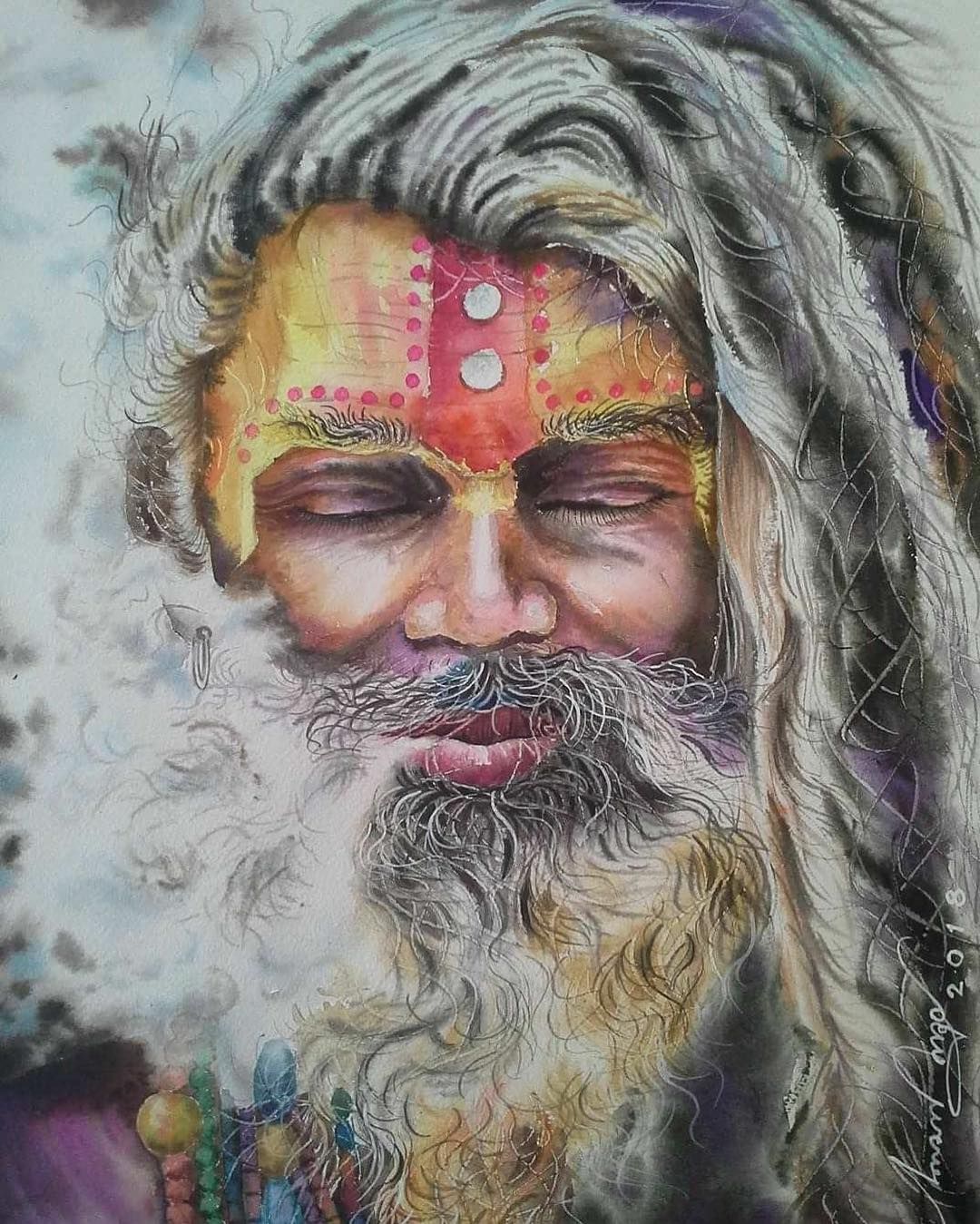 Aghori Baba - Aghori Baba Face Painting - HD Wallpaper 