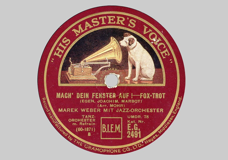 His Master S Voice Lp Sleeve, Record, Shellac Disc, - Discos De Goma Laca - HD Wallpaper 