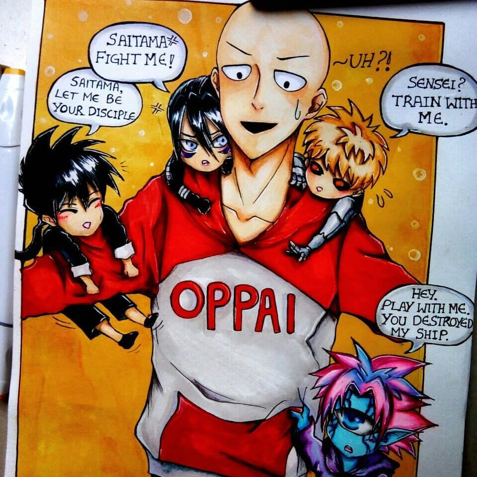 Saitama Fan Artwork - HD Wallpaper 