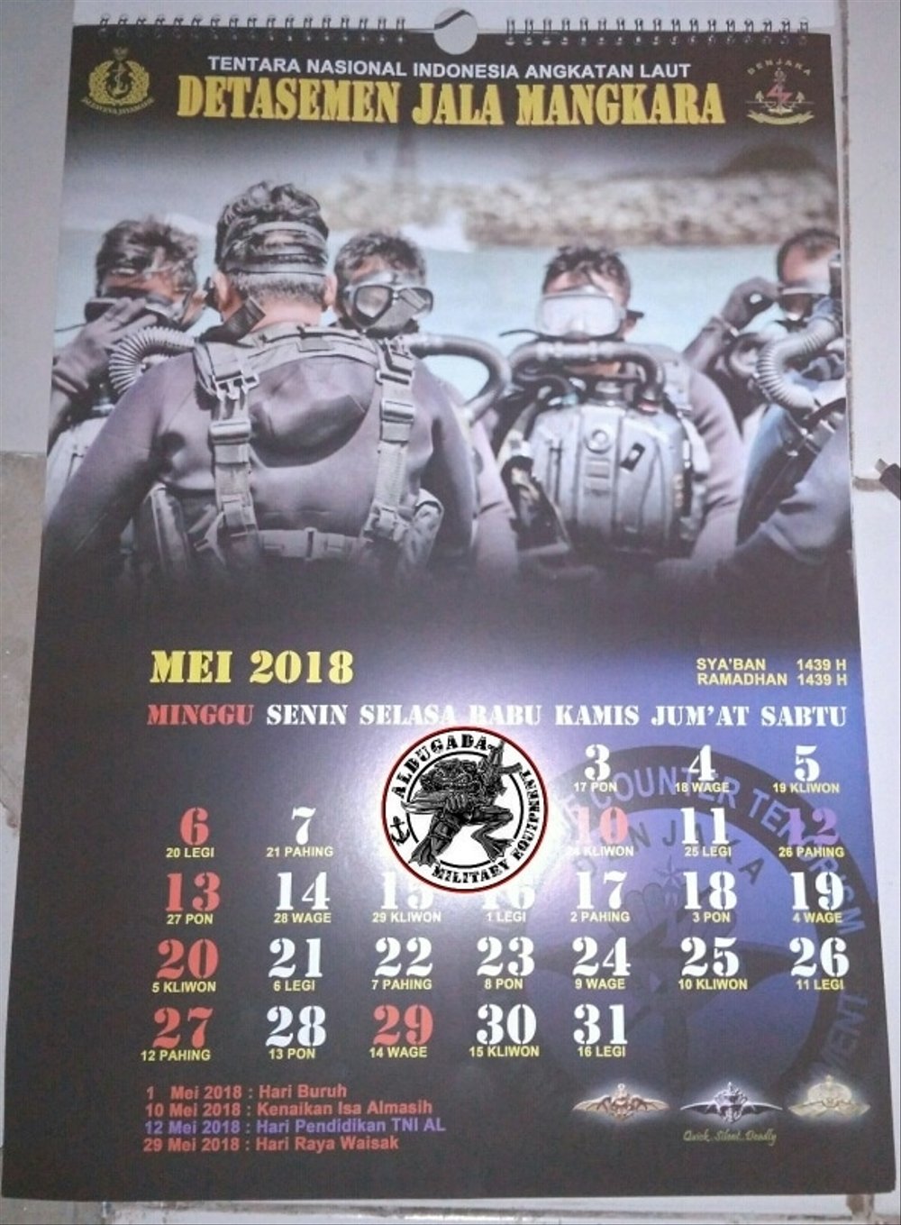 New Stock Kalender Denjaka - Kalender Tni 2018 - HD Wallpaper 