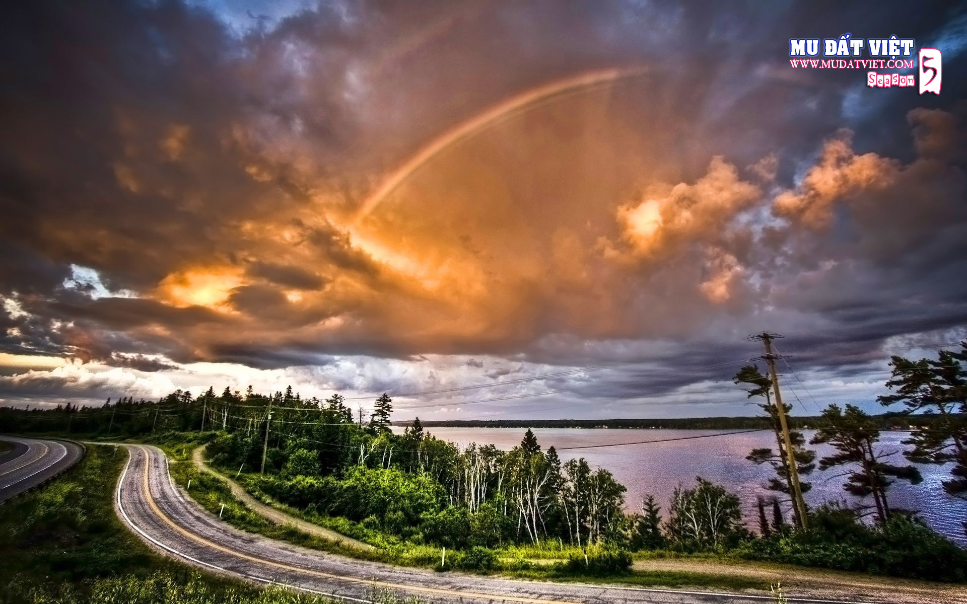 Rainbow After A Storm - HD Wallpaper 