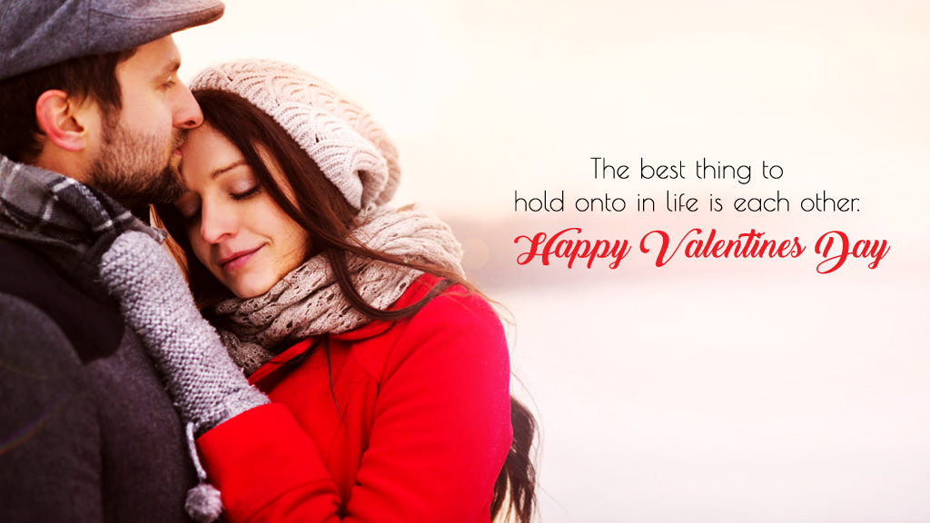 Valentines Day Love Quotes Wallpaper - Romantic Happy Valentines Day Quotes - HD Wallpaper 