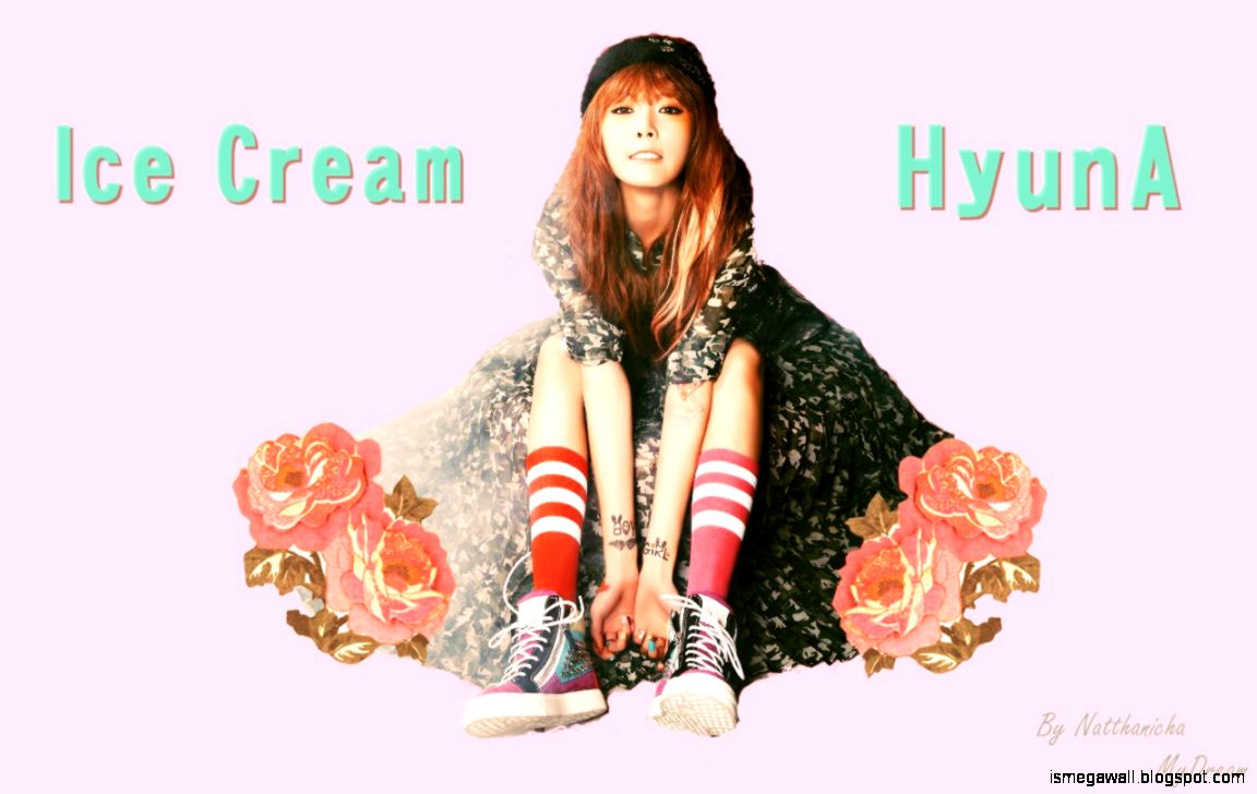 Hyuna Ice Cream Wallpaper Ice Cream Hyuna Wallpaper - Photo Shoot - HD Wallpaper 