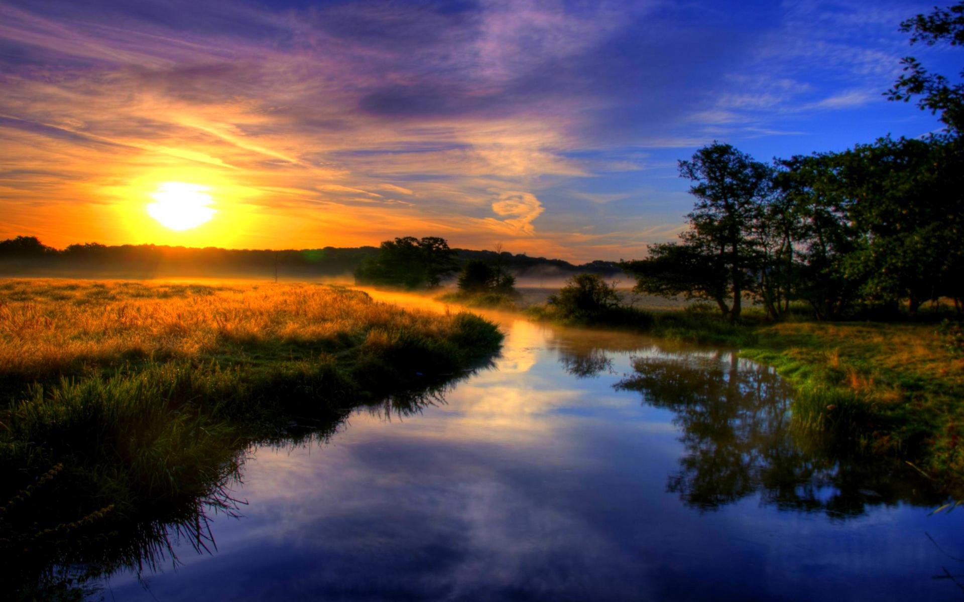 Beautiful Morning Images - Beautiful Morning Landscape Scenes - HD Wallpaper 