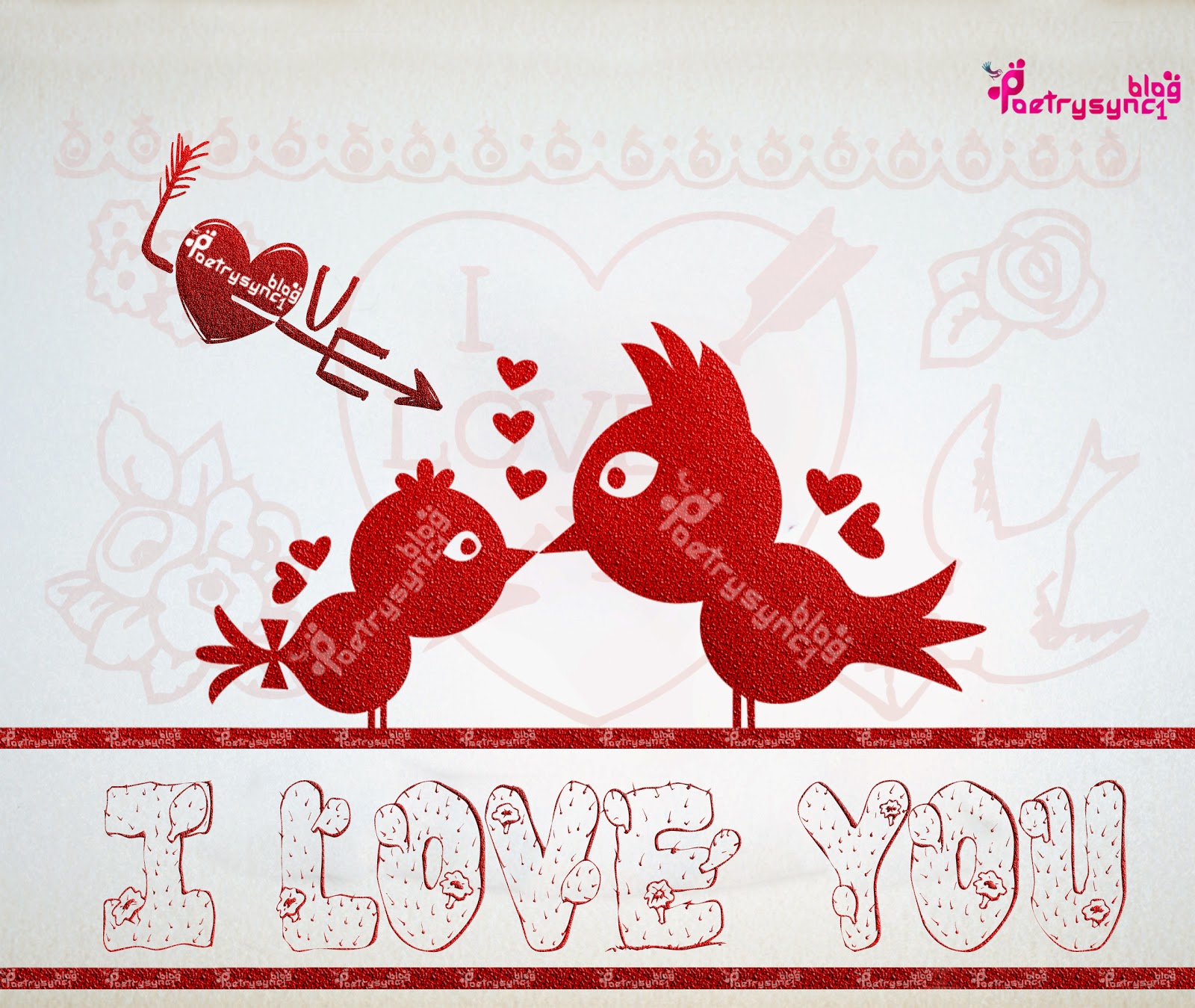 I Love You 3d Image In Red Colour By Poetrysync1 - True Love Will Always Find A Way - HD Wallpaper 