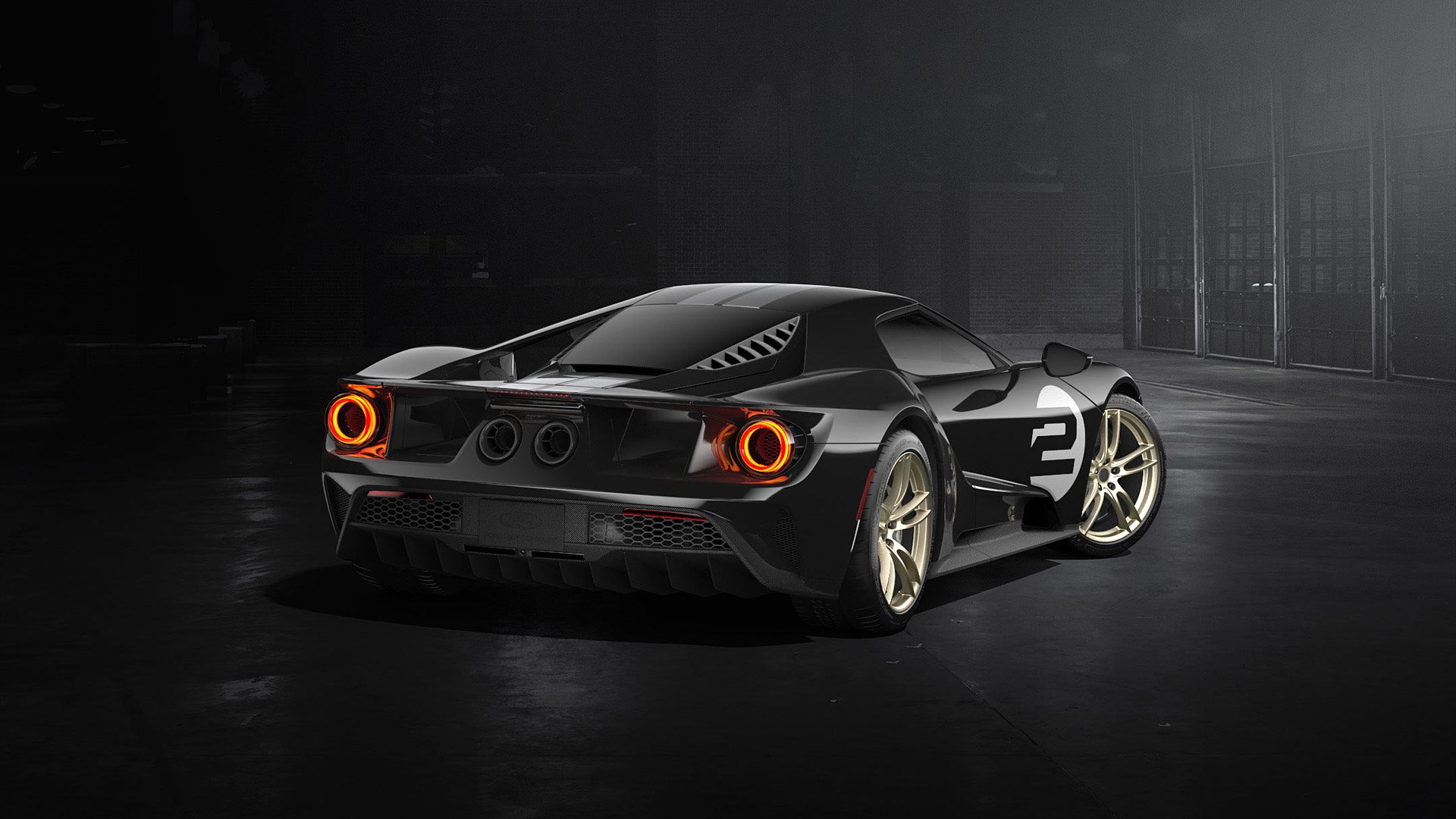 Ford Gt 2017 Negro - HD Wallpaper 