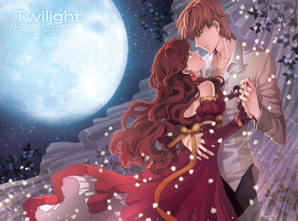 D Love Couple Images Wide Wallpaper Pic Hwb11727 - Anime Couples In Love - HD Wallpaper 