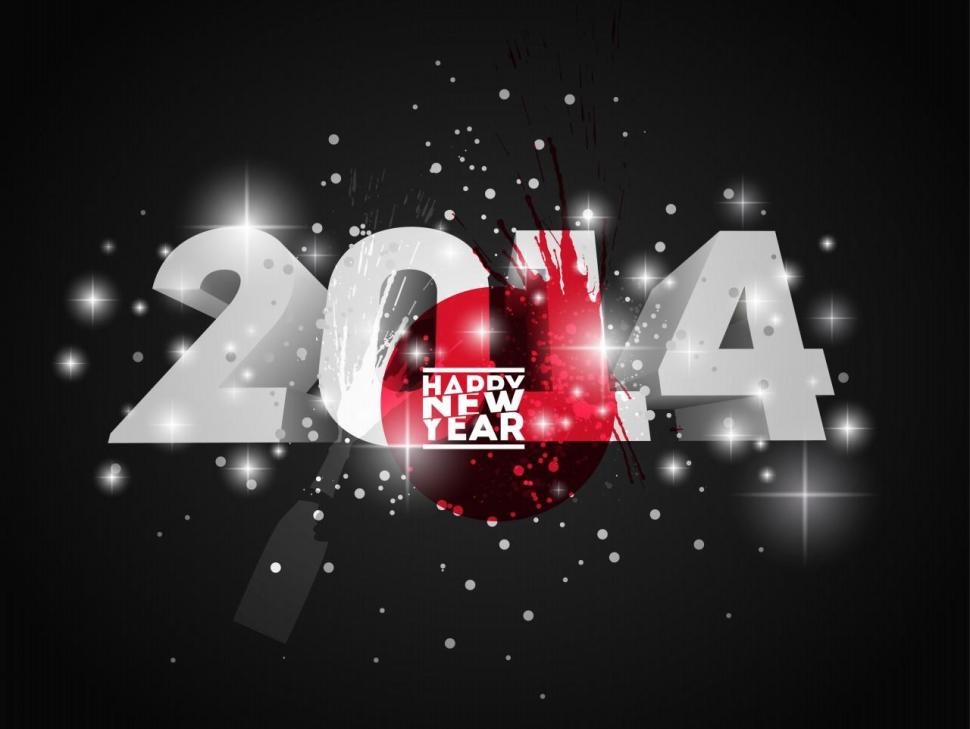Happy New Year 2014 For Fb Wallpaper,happy New Year - Graphic Design - HD Wallpaper 