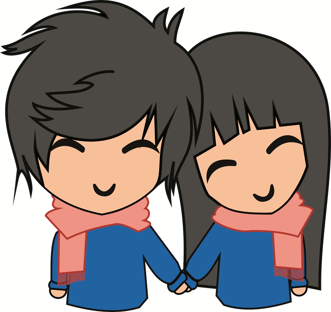 Cute Couple , By Rendyep - Boyfriend And Girlfriend Cartoon. 