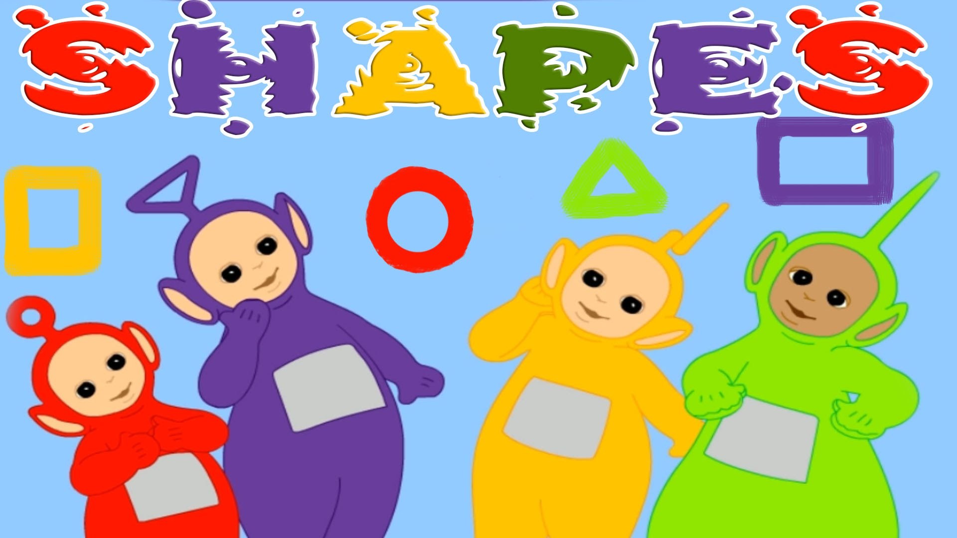 Learn About Geometric Shapes With Teletubbies, Funny - Teletubbies Shapes - HD Wallpaper 