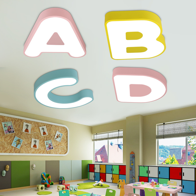 Macaron Creative Cartoon Abcd Alphabet Lamp Kindergarten - Interior Design  - 800x800 Wallpaper 