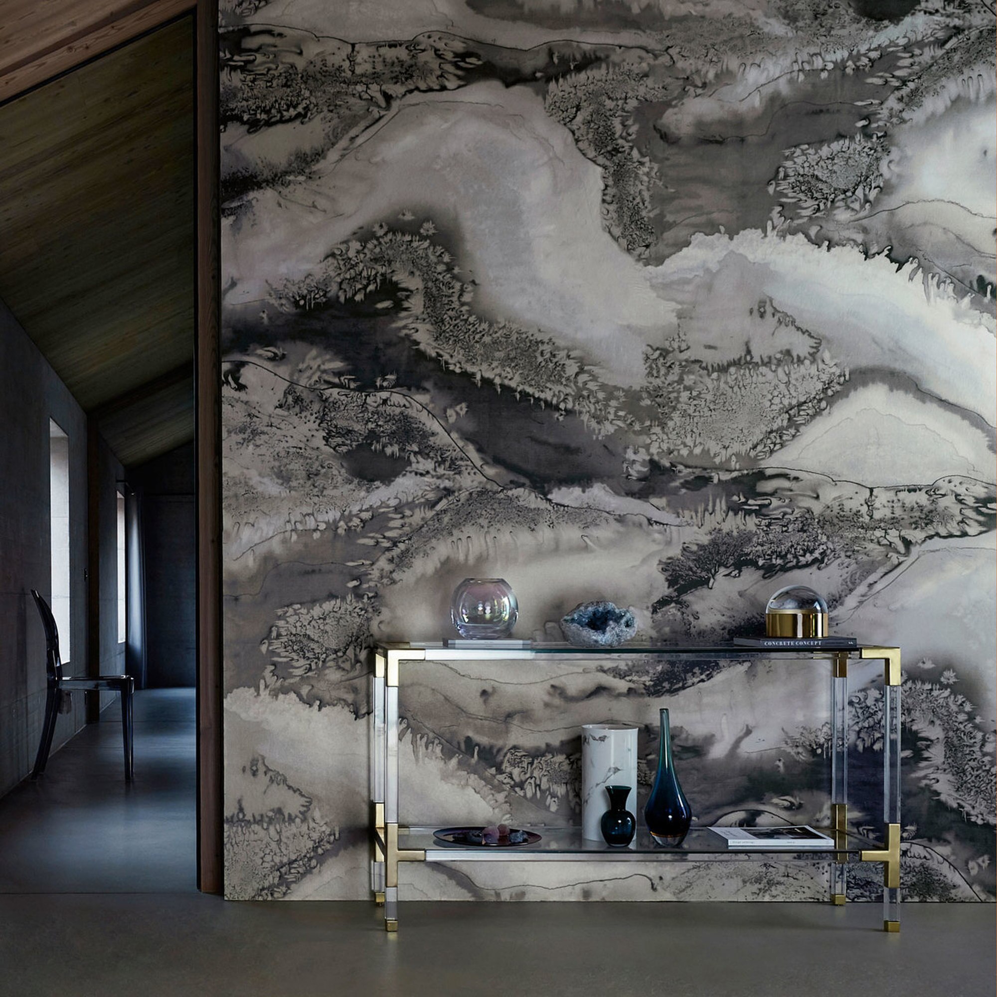 Anthology Obsidian Wallpaper Panel Snowflake 111629 - HD Wallpaper 