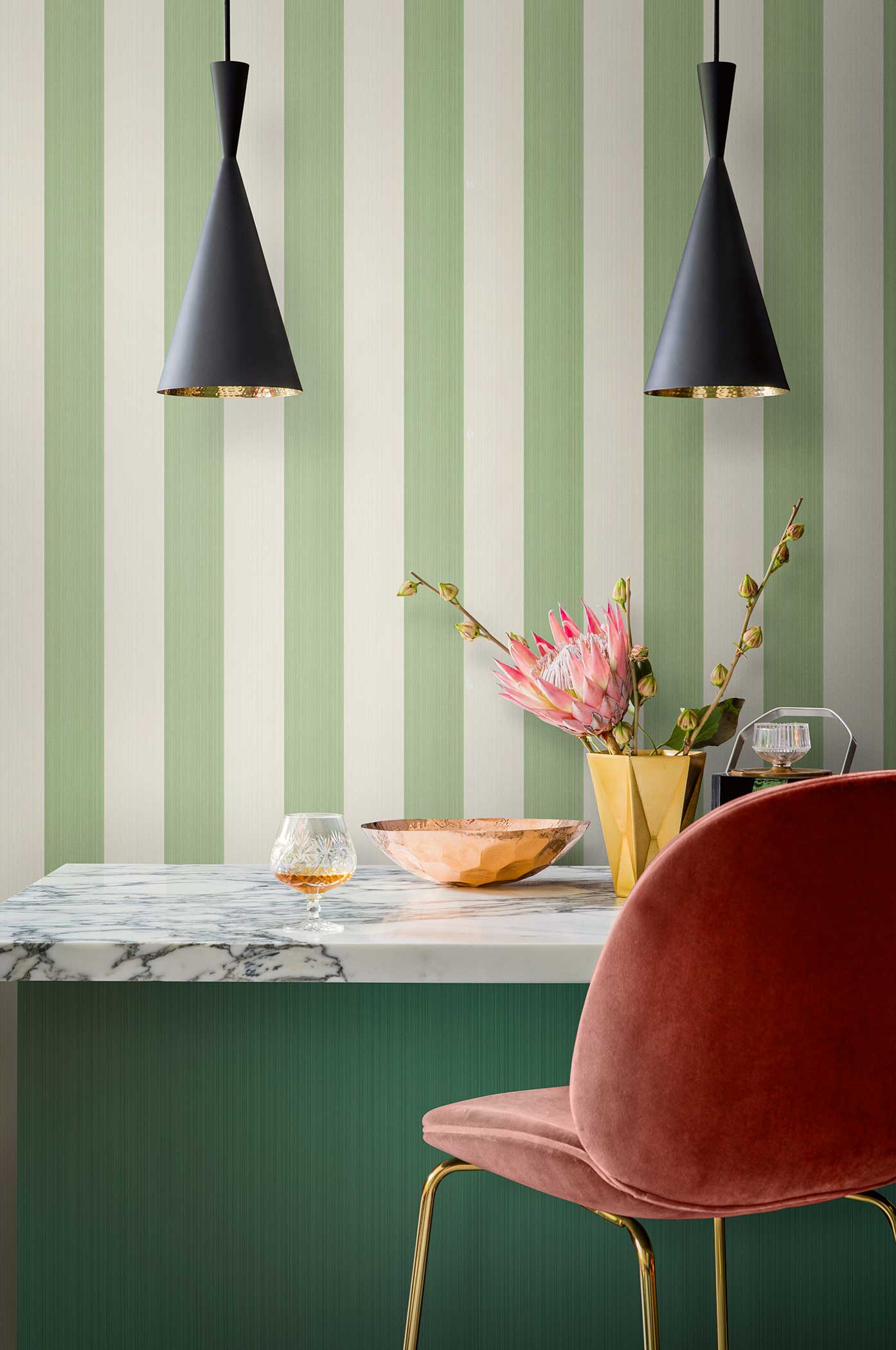 Cole & Son Marquee Stripes - HD Wallpaper 