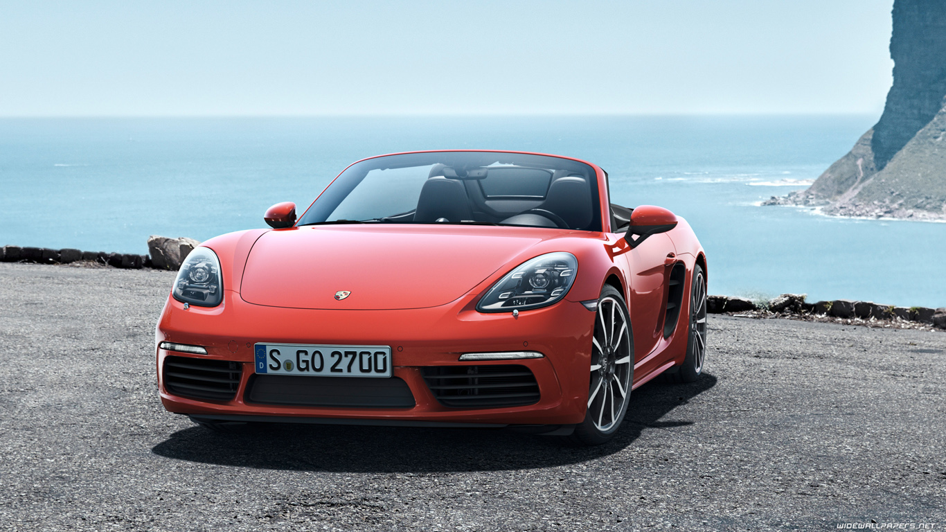 Porsche 718 Boxster Front - HD Wallpaper 