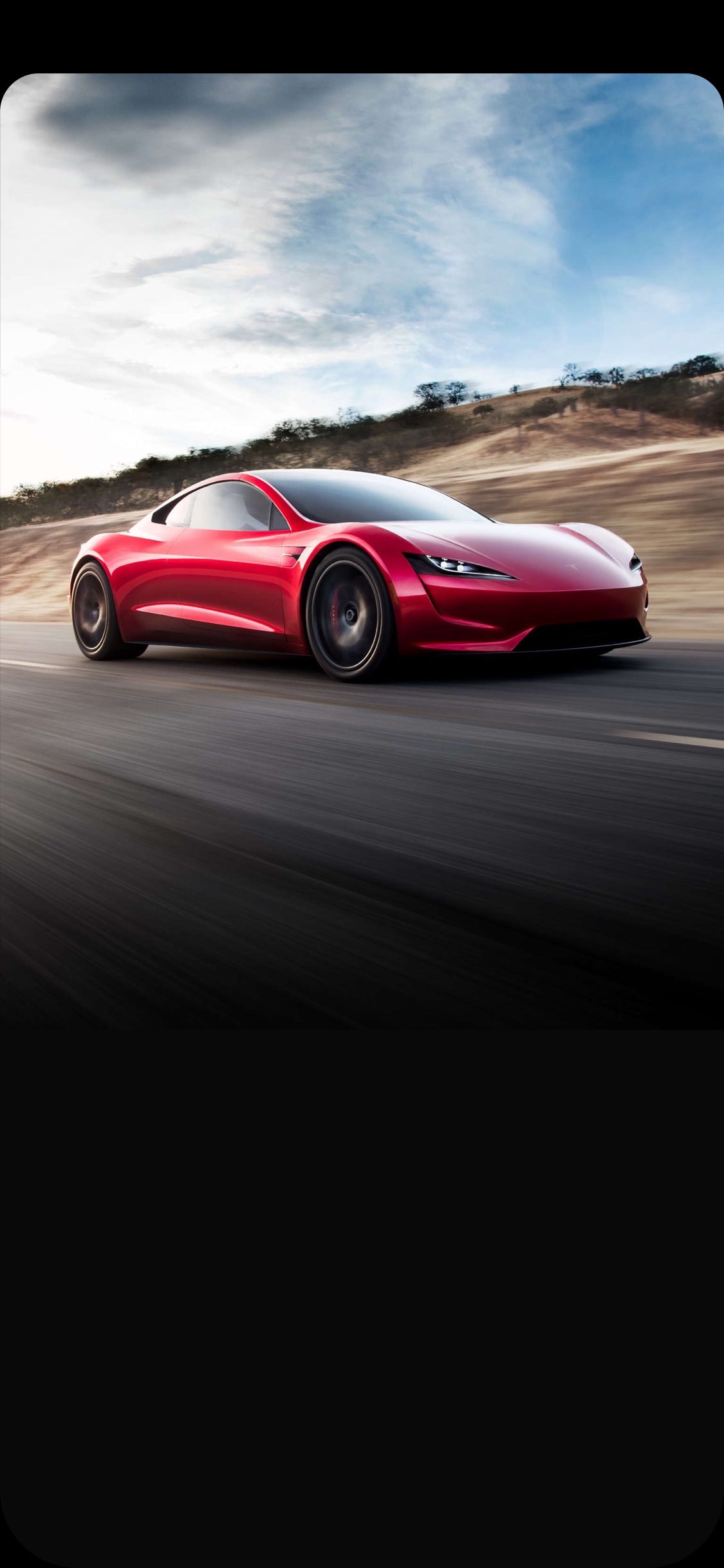 Tesla Roadster Iphone Background - HD Wallpaper 
