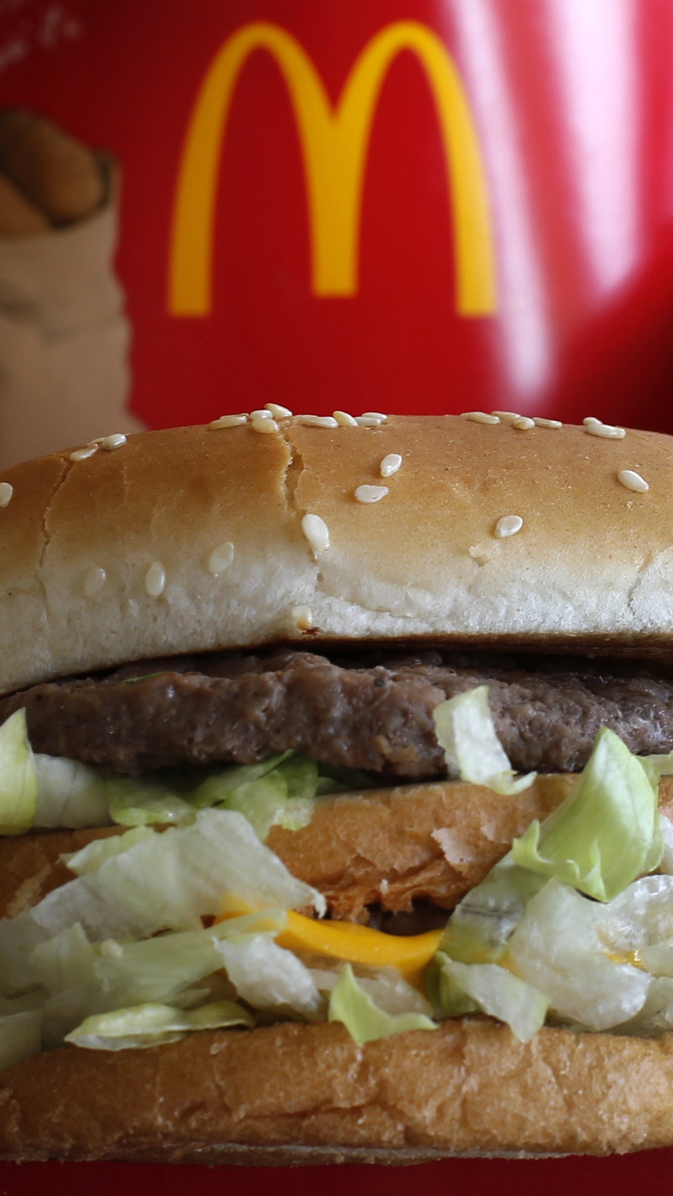 Wallpaper Mcdonalds, Big Mac, Rolls, Meat, Vegetables - Mcdonalds Wallpaper Iphone 7 - HD Wallpaper 