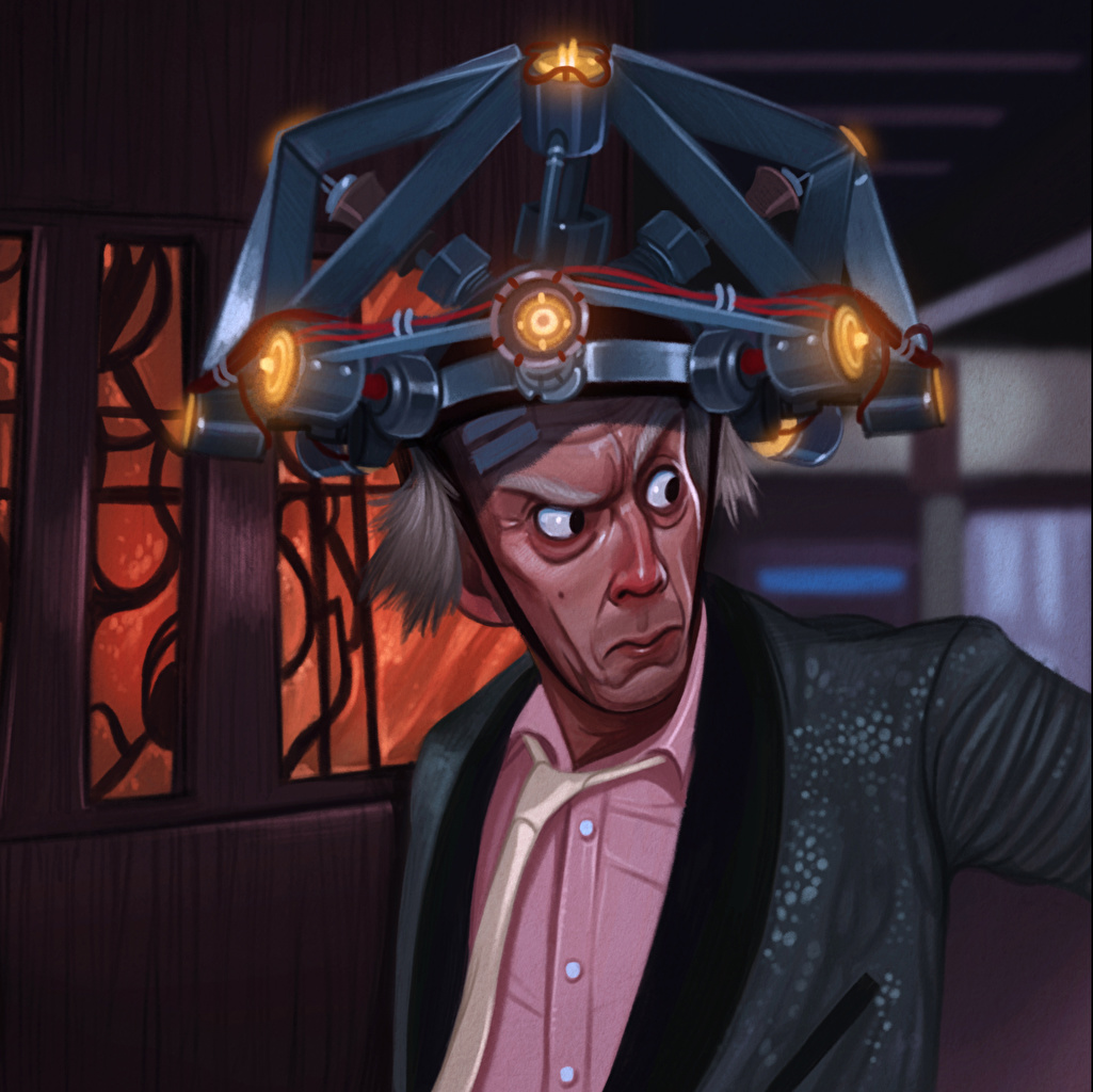 Back To The Future Doc Fan Art - HD Wallpaper 