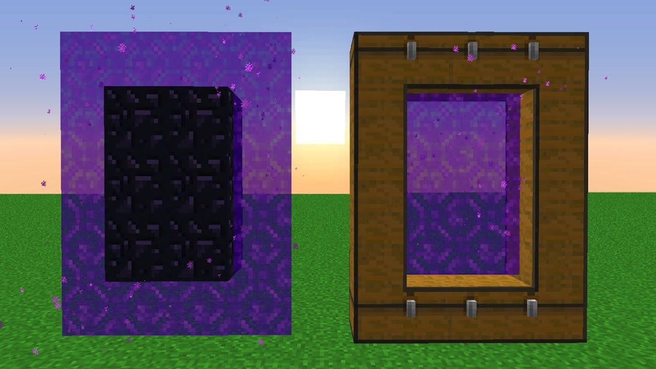 Cursed Minecraft Nether Portal - HD Wallpaper 