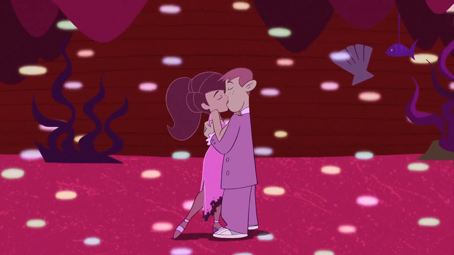 Kim Possible Ron And Kim Prom Kiss - HD Wallpaper 