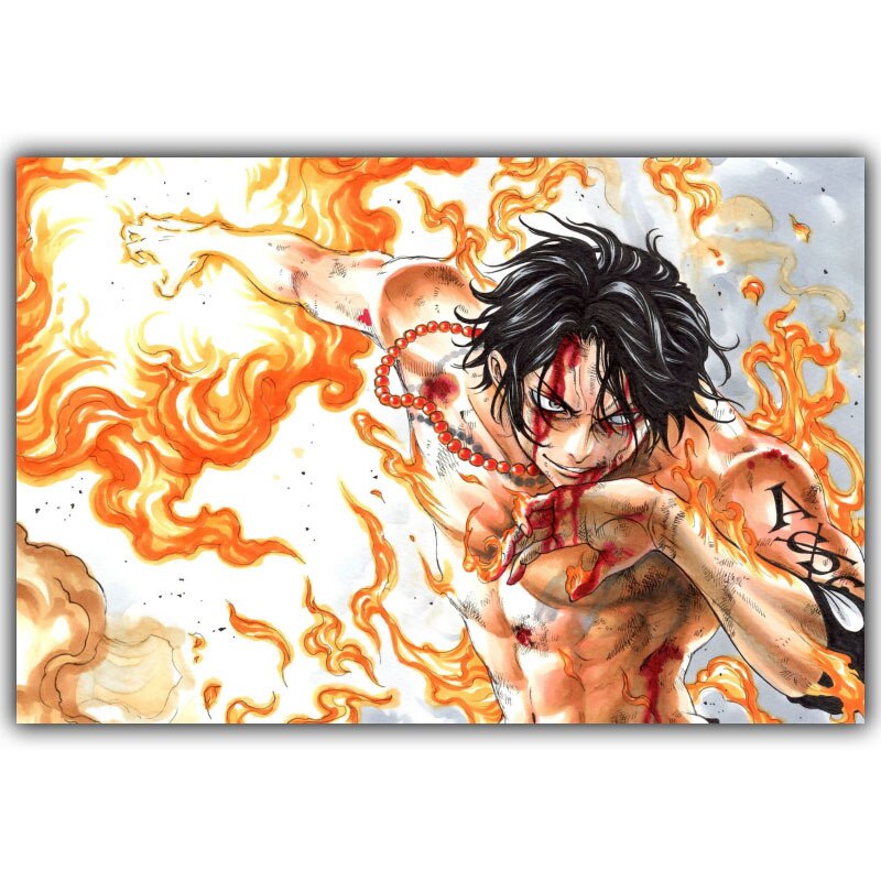 Favourite One Piece Cartoon Wallpaper - Portgas D Ace Fire - HD Wallpaper 