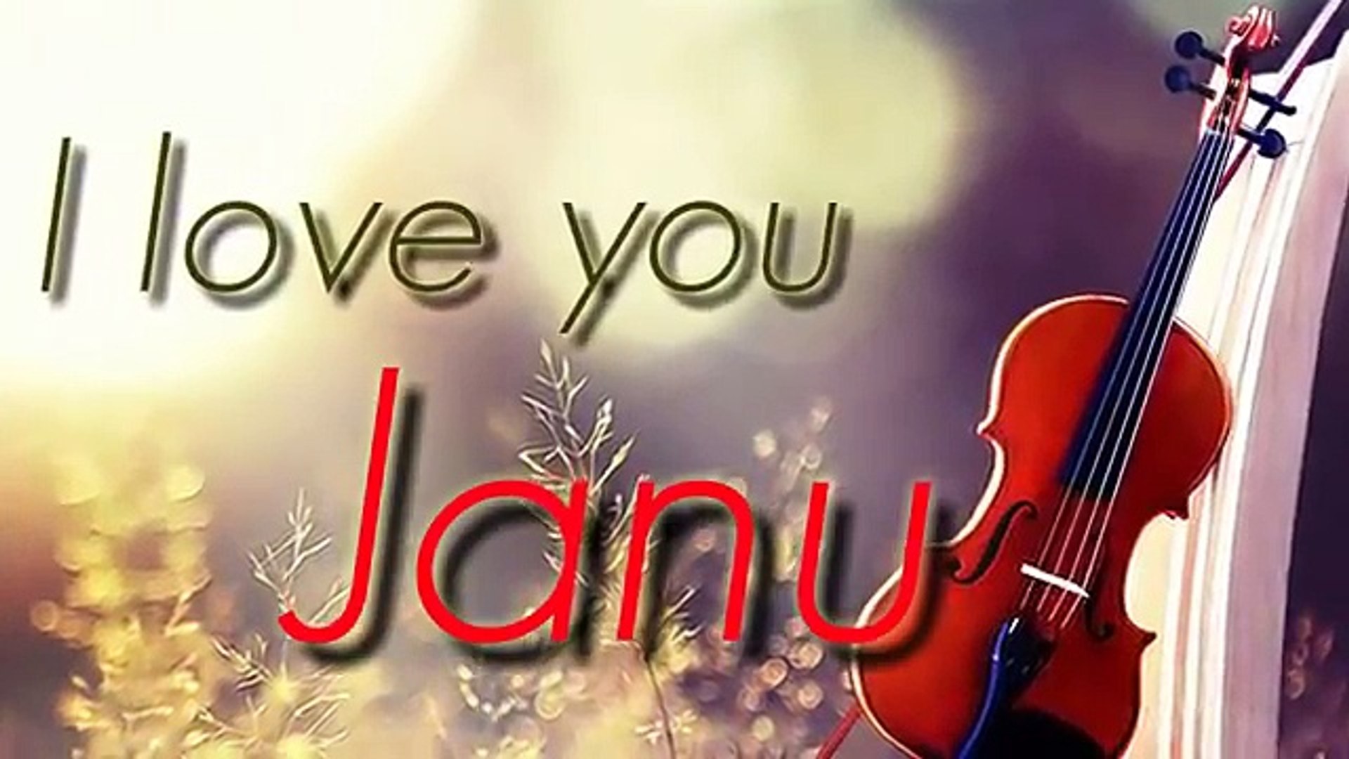 L Love You Janu - HD Wallpaper 