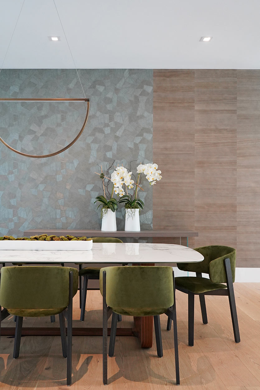 Creative Uses Of Wallpaper - Modern Dining Room - HD Wallpaper 