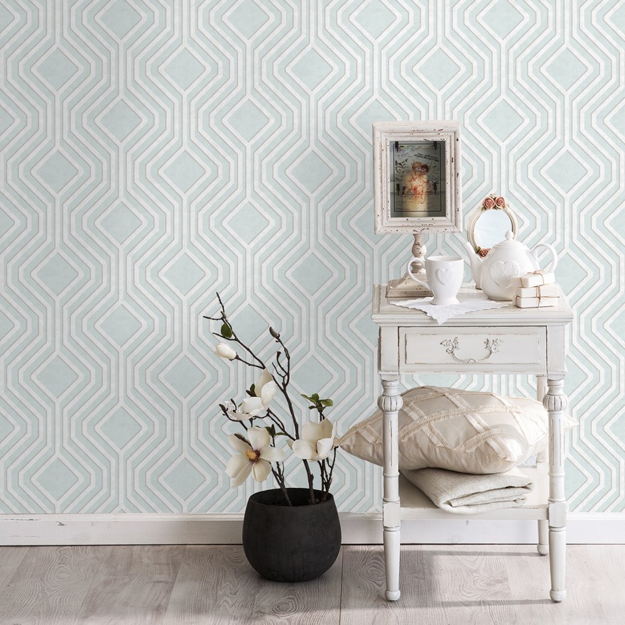 Opus Marcia Grey Feather Metallic Effect Paintable - HD Wallpaper 