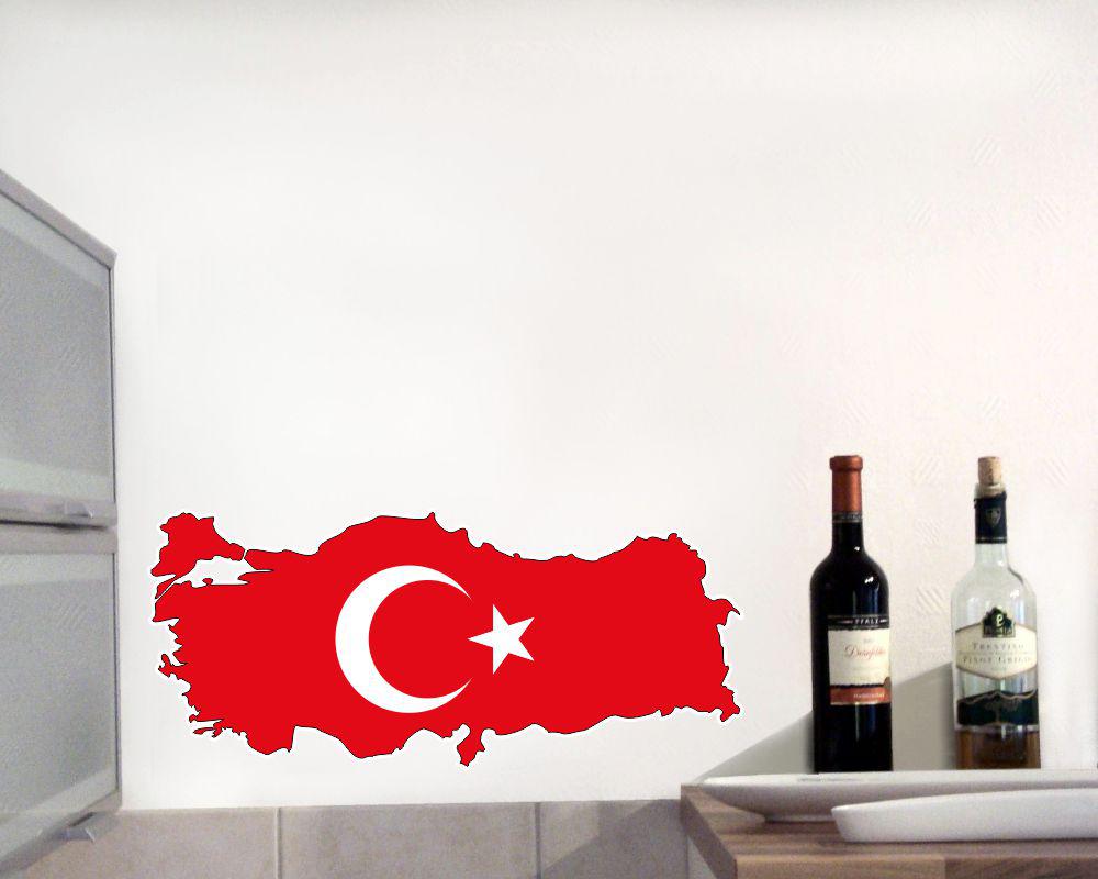 Türkei Wandtattoo Nationalfarben Flagge Fahne - Wall Decal - HD Wallpaper 