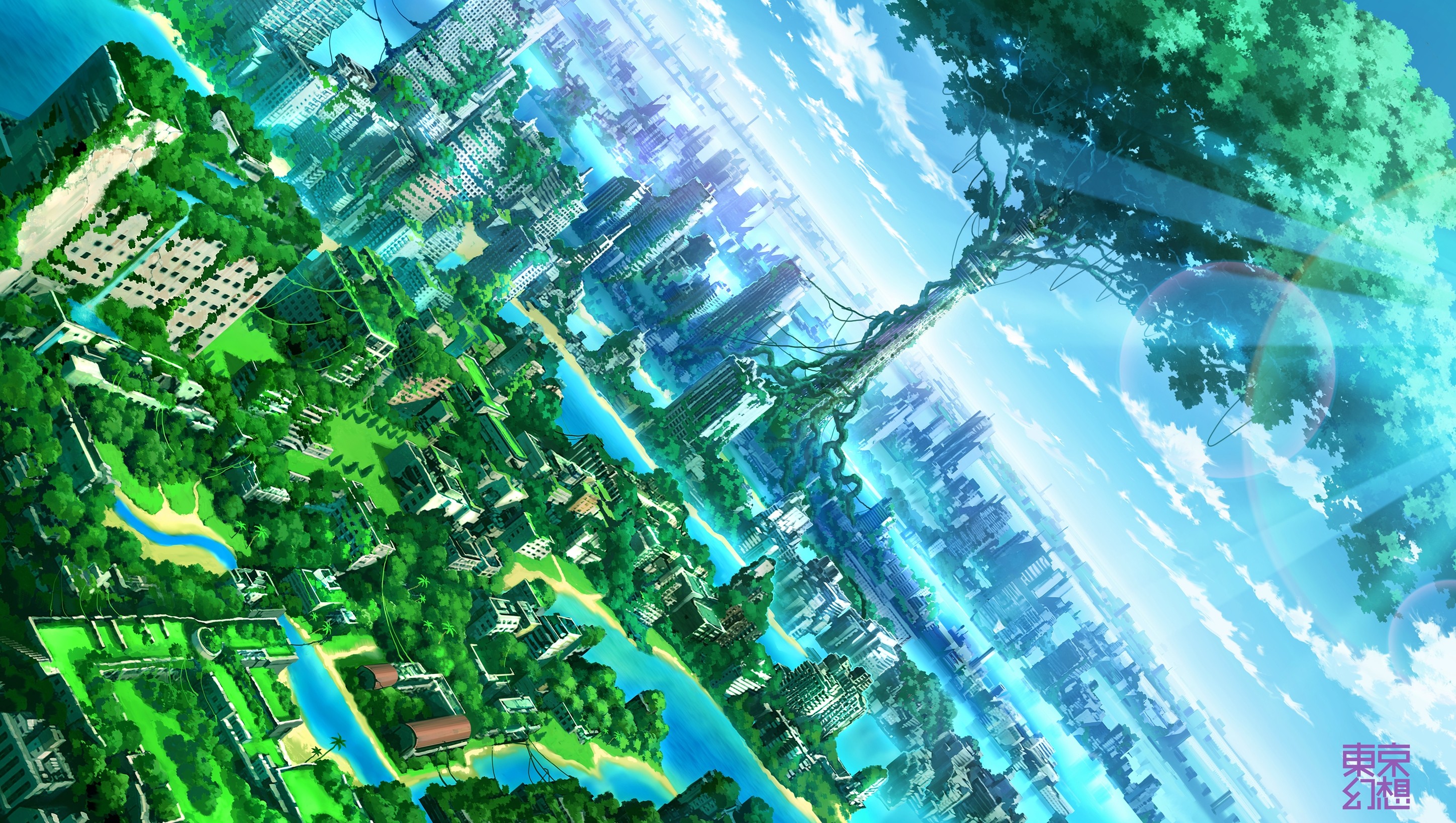 Anime Landscape Wallpaper Hd - HD Wallpaper 