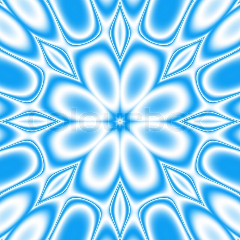 Blue And White Kaleidoscope - HD Wallpaper 