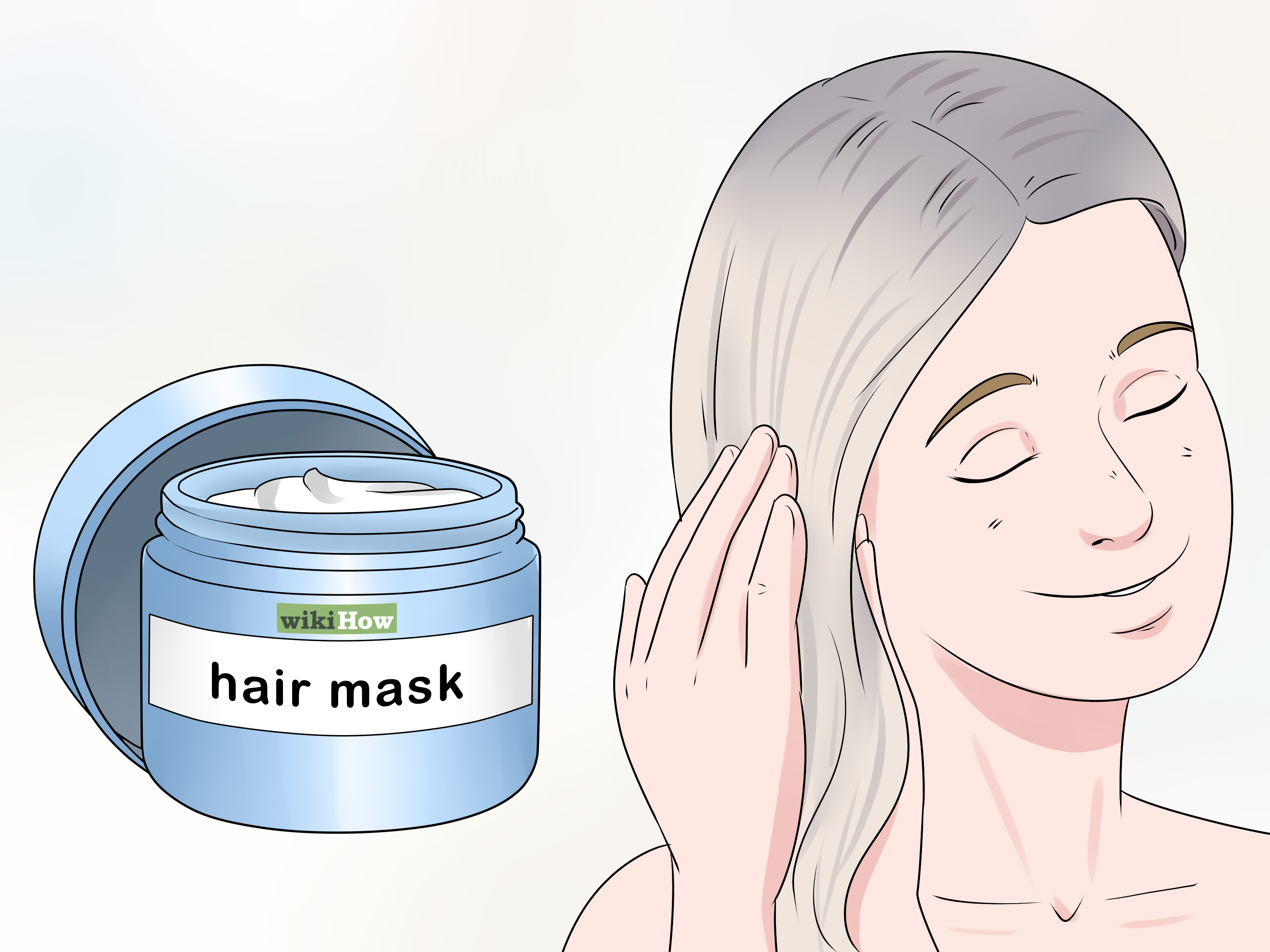 Image Titled Get Silver Blonde Hair Step - Platinum Silver Blonde Hair - HD Wallpaper 