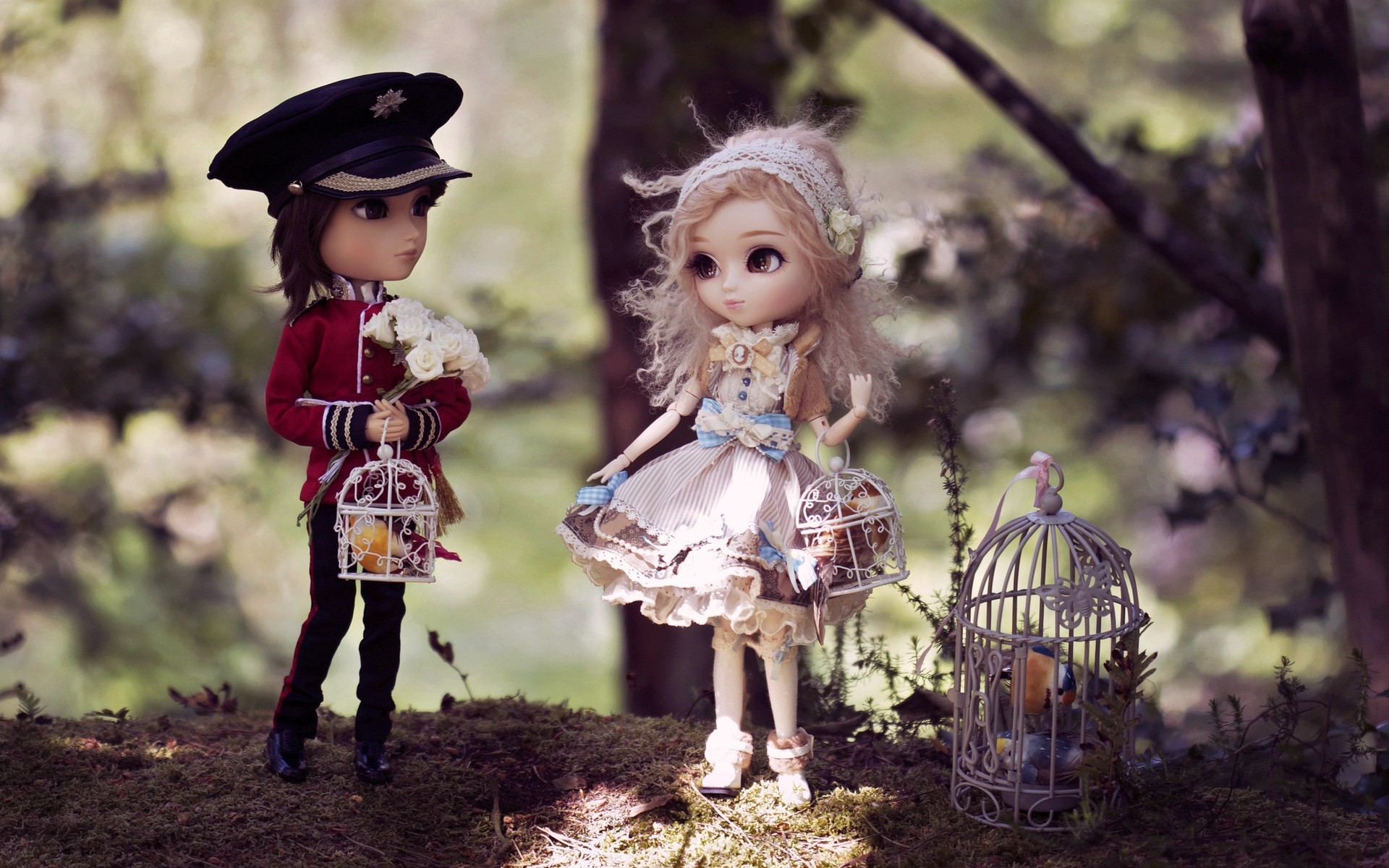 Hd Couple Dolls Images - Cute Doll Couple - HD Wallpaper 