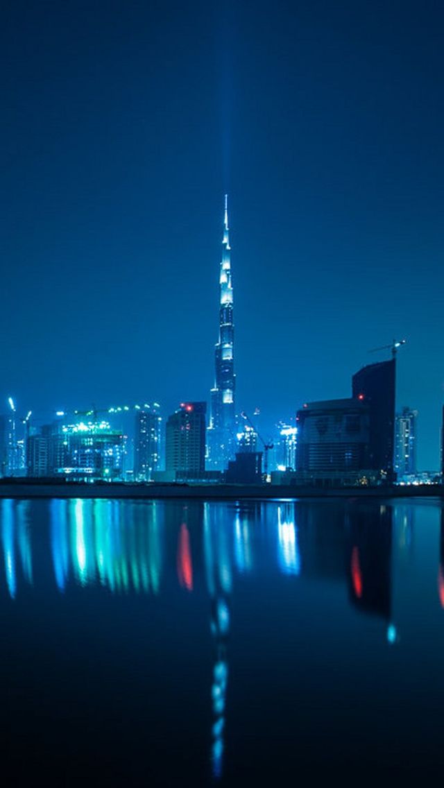 Dubai Skyline 640x1136 Wallpaper Teahub Io
