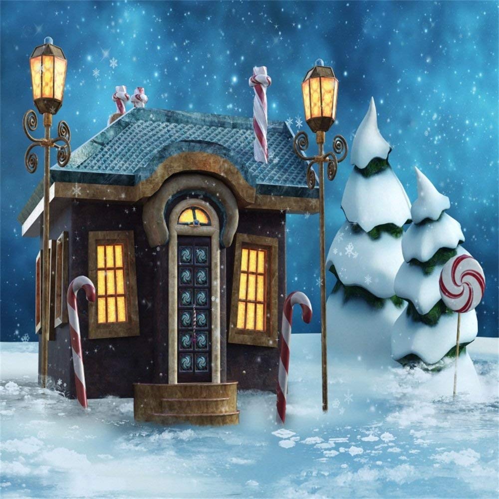 Winter Fairy Tale House - HD Wallpaper 