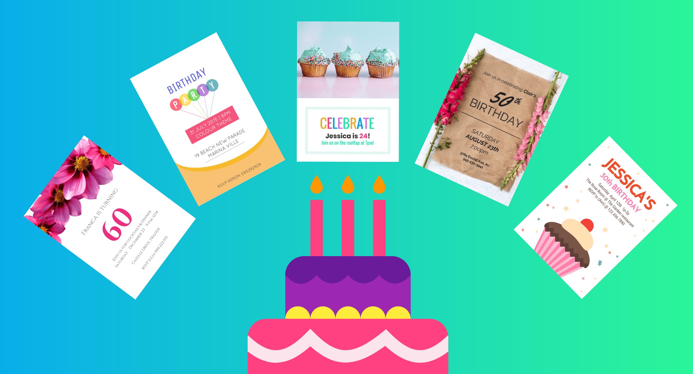 Birthday Invitation Card Design - Creative Birthday Invitation Card - HD Wallpaper 