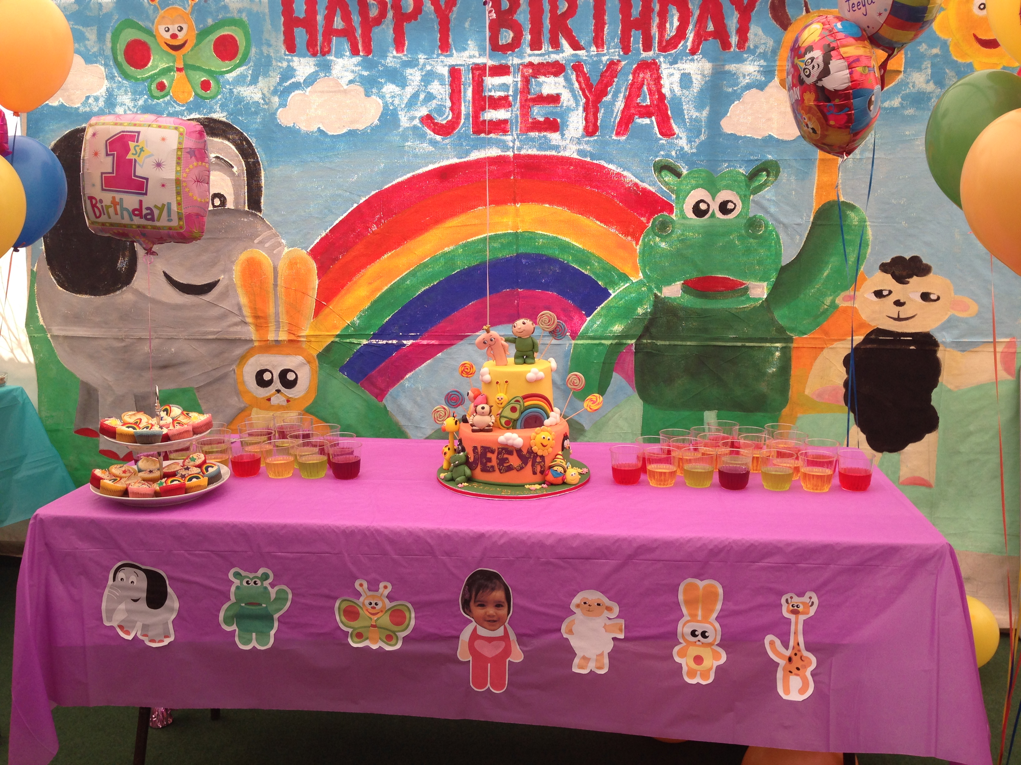 Birthday Party 1st Birthday Cake Baby Tv - HD Wallpaper 