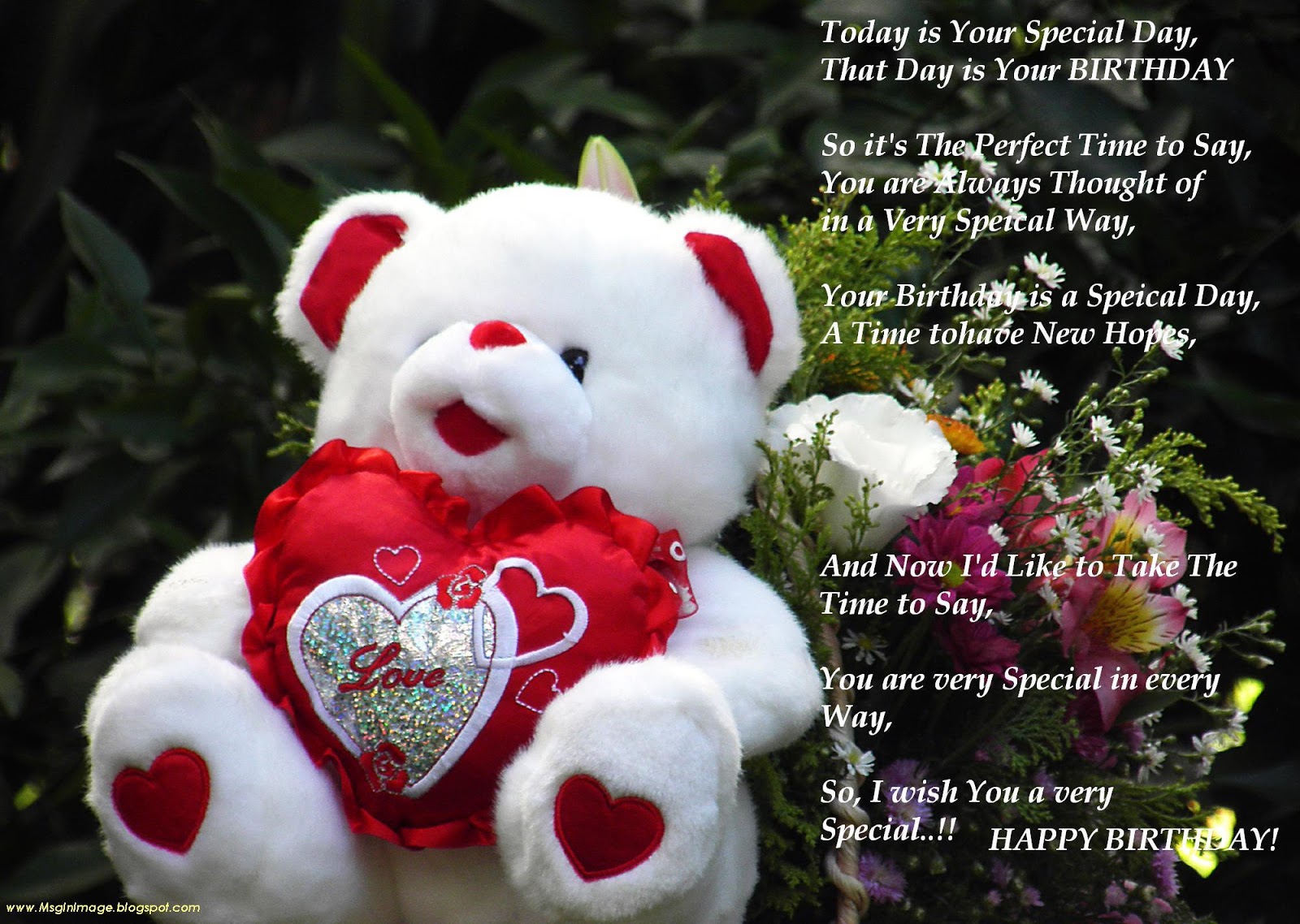 Happy Birthday To Love Happy Birthday Sweet Flower - Happy Birthday Wallpaper And Quotes - HD Wallpaper 