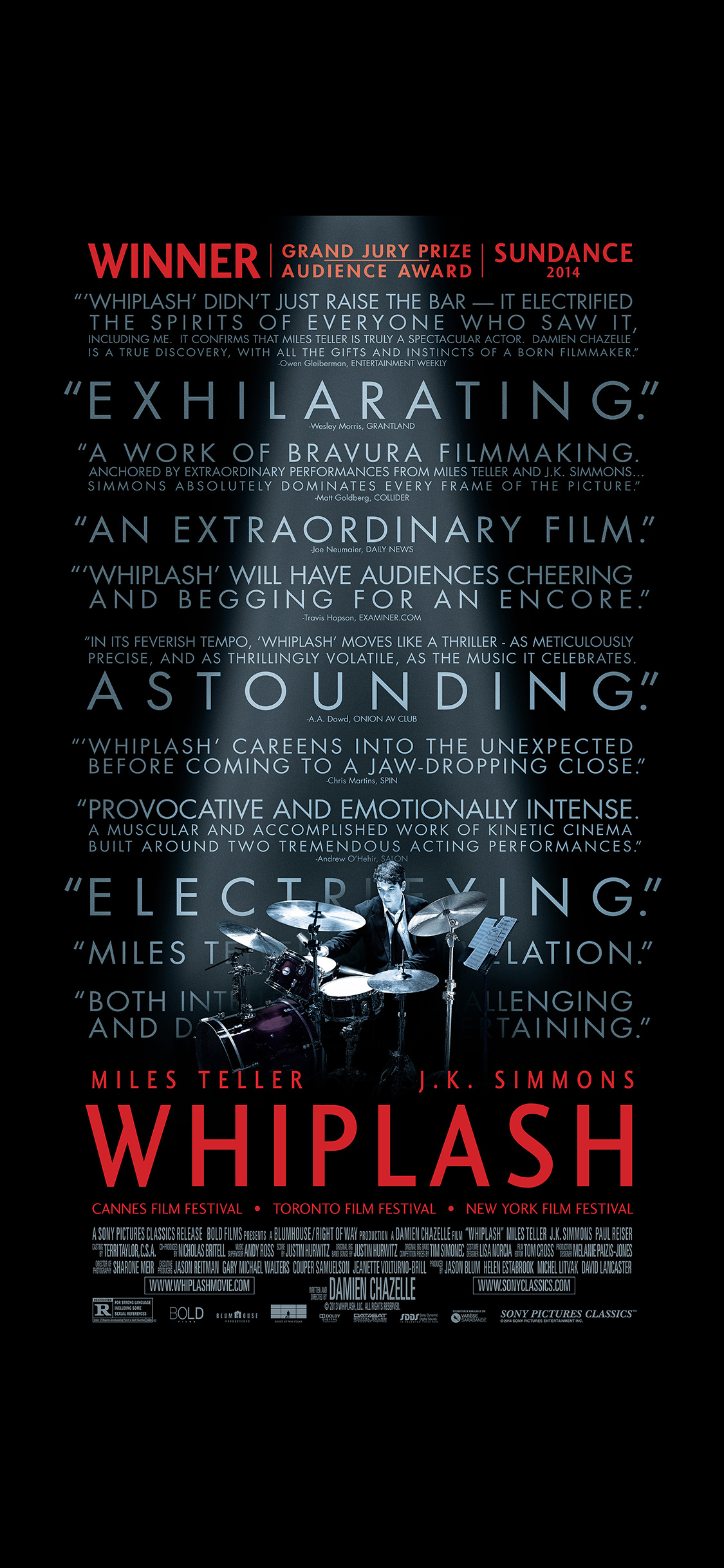 Whiplash Quotes Poster - HD Wallpaper 