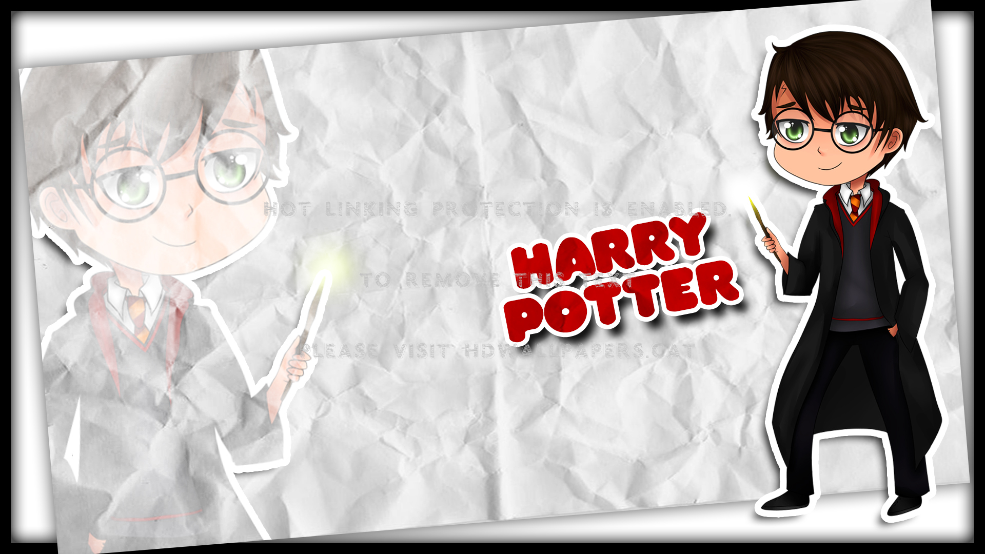 Harry Potter Drawing Chibi Hp Entertainment - Cartoon - HD Wallpaper 