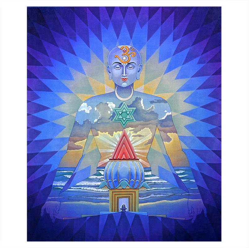 Yogic Science Art By Pieter Weltevrede - Chakras - HD Wallpaper 