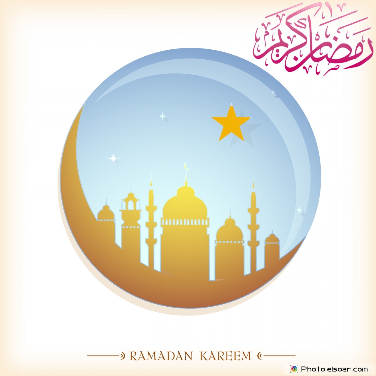 Wallpaper Bulan Ramadhan - Ramadan Greeting Card High Resolution - HD Wallpaper 