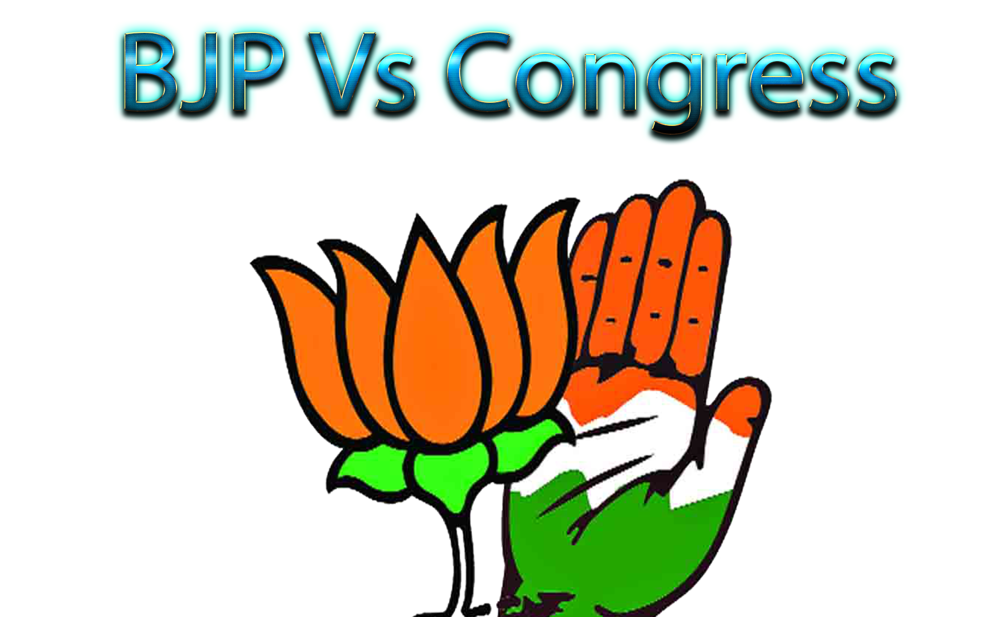 Bjp Vs Congress Png Free Images - Bjp Congress Logo Cartoon - HD Wallpaper 