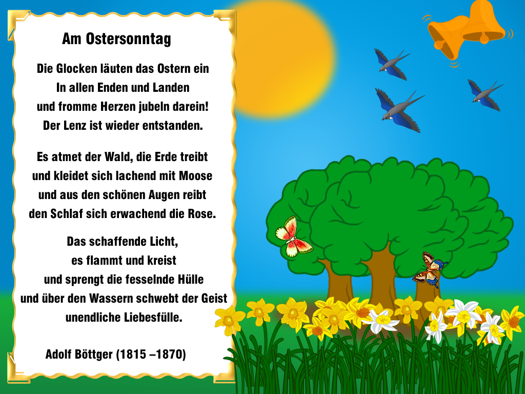 Gedichte Zu Ostern « Blumen Gedichte - Schöne Gedichte Zu Ostern - HD Wallpaper 