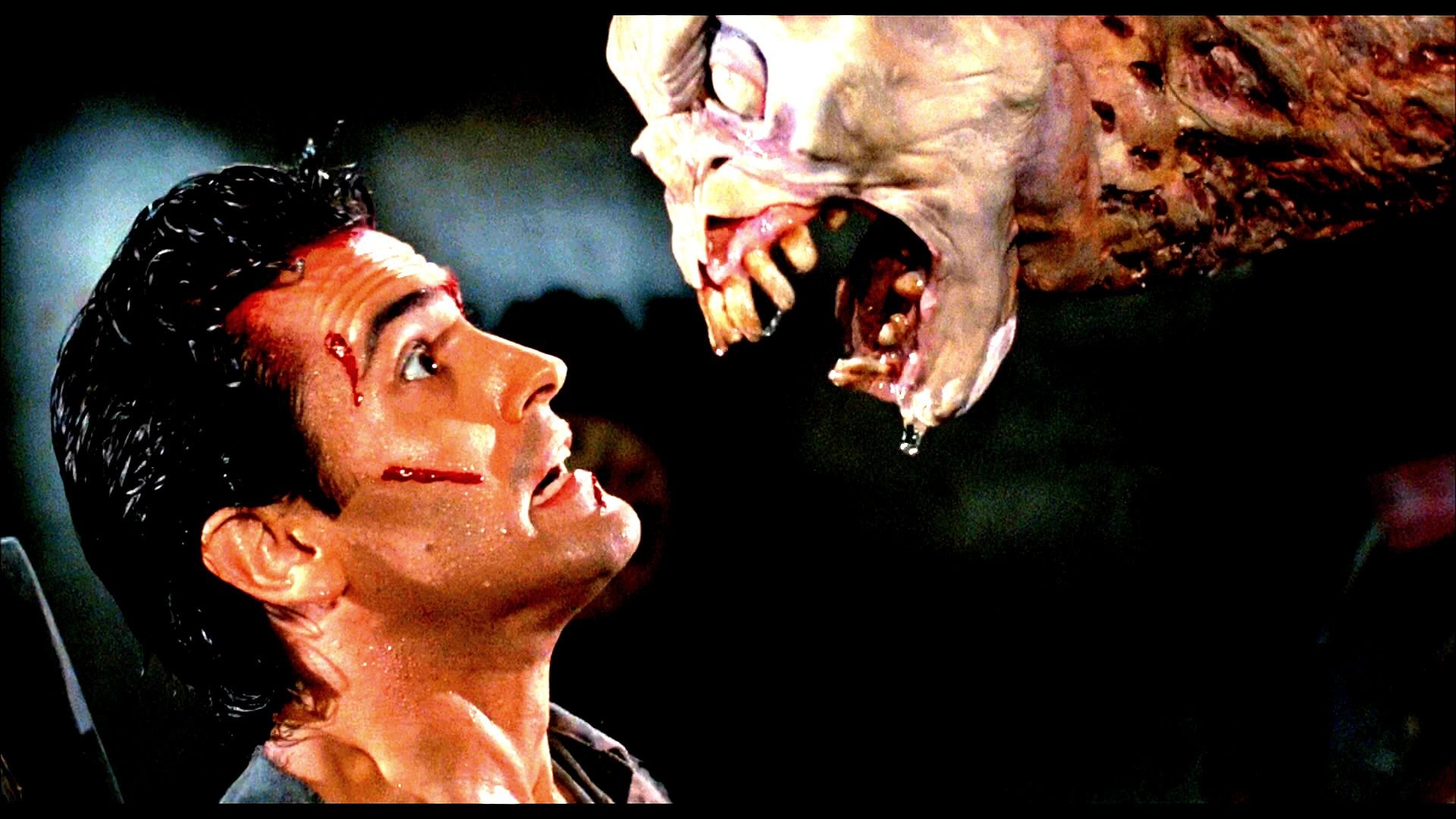 Evil Dead Horror Dark Zombie Blood Demon Monster G - Black Velvet Paintings White - HD Wallpaper 