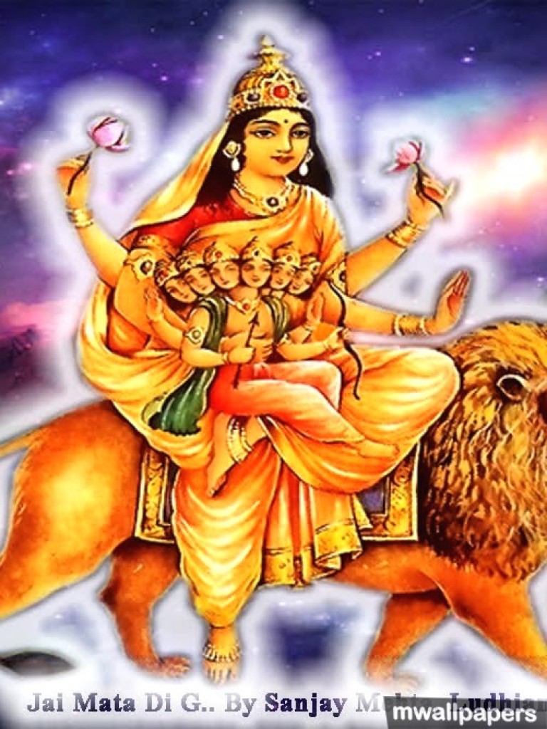 Jai Mata Di Hd Wallpaper - Maa Durga Jai Mata Di 3d Hd - HD Wallpaper 