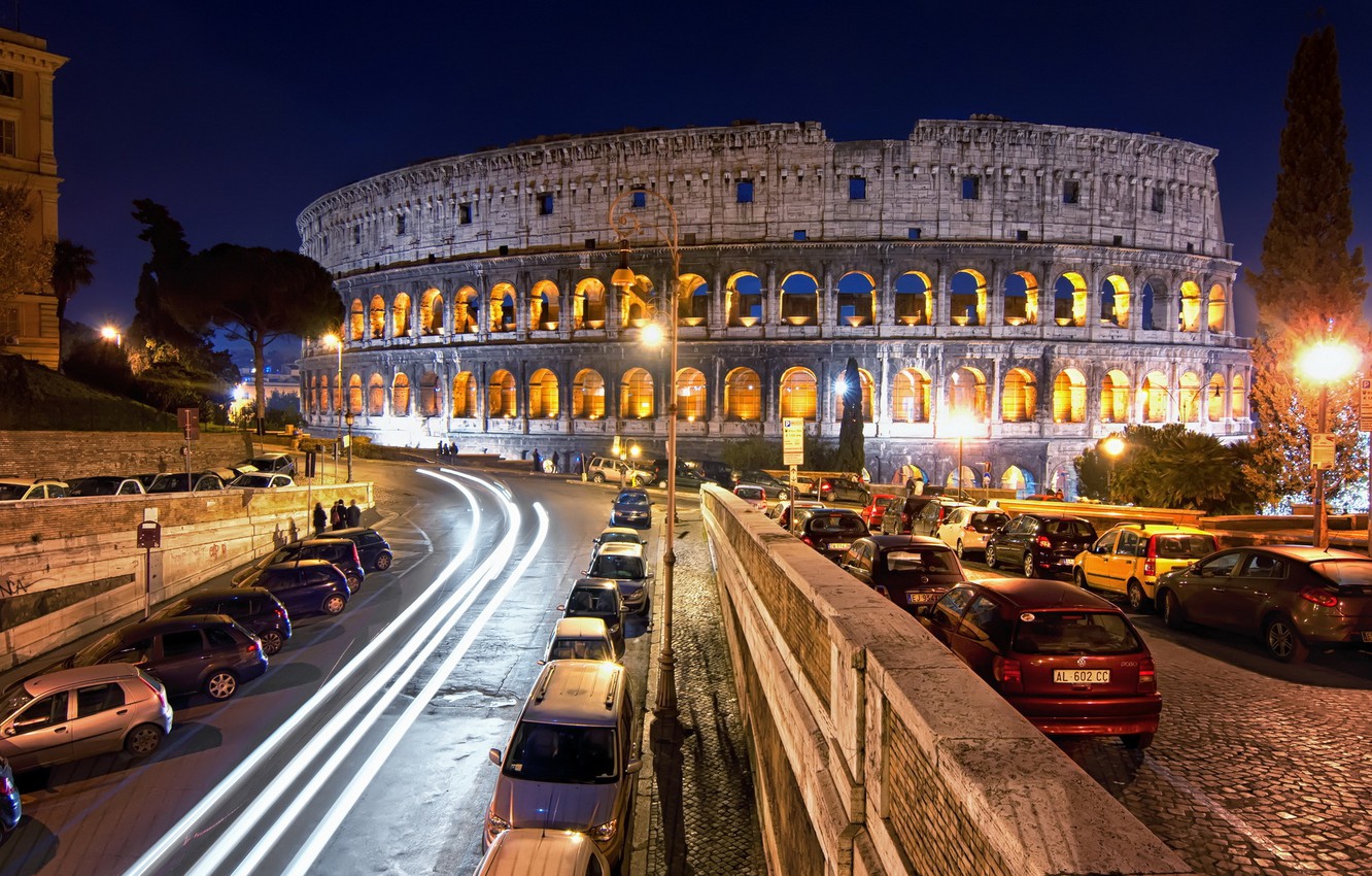 Photo Wallpaper Italy, Rome, Lazio, Saint Paul - Colosseum - HD Wallpaper 