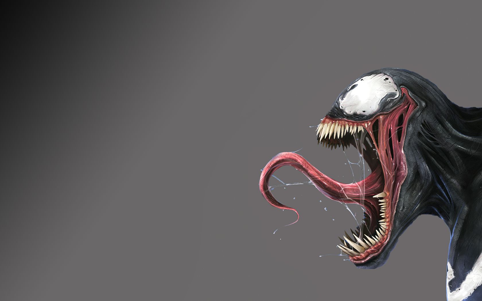 Venom Tongue Marvel Wallpaper Hd Wallpaper - Venom With Tongue Out - HD Wallpaper 