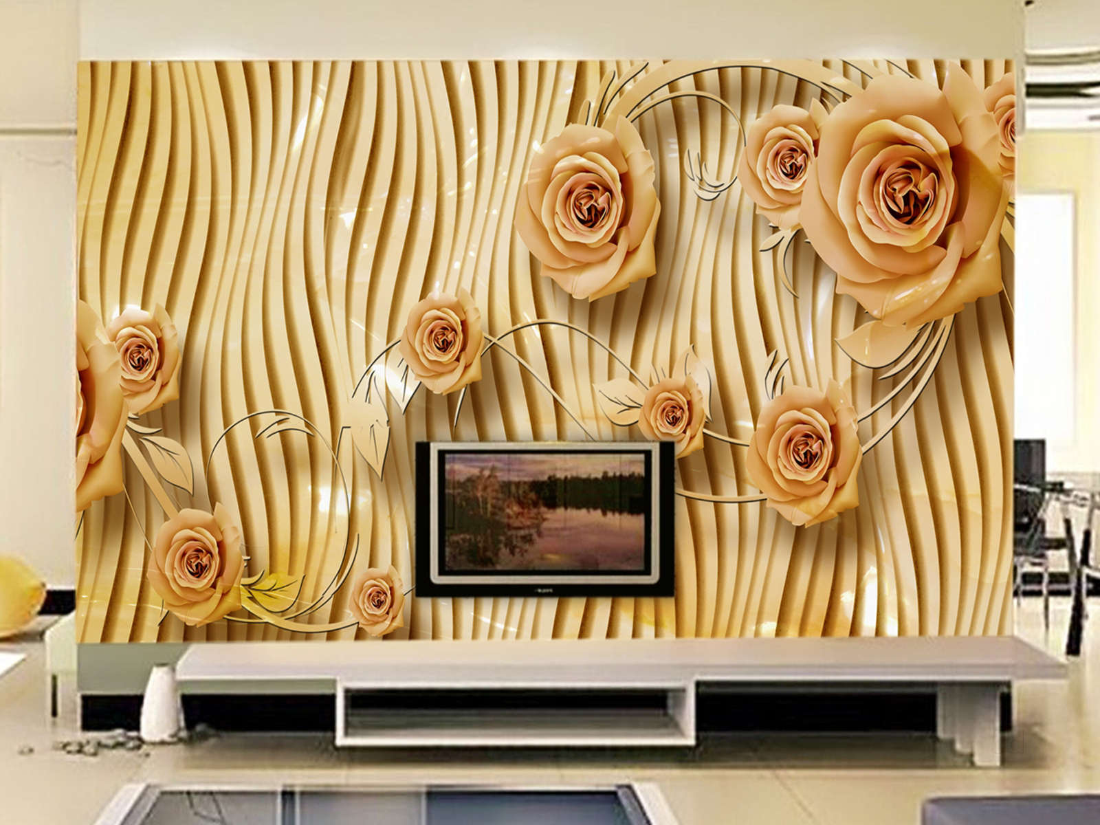 Led Wallpaper For Wall - HD Wallpaper 