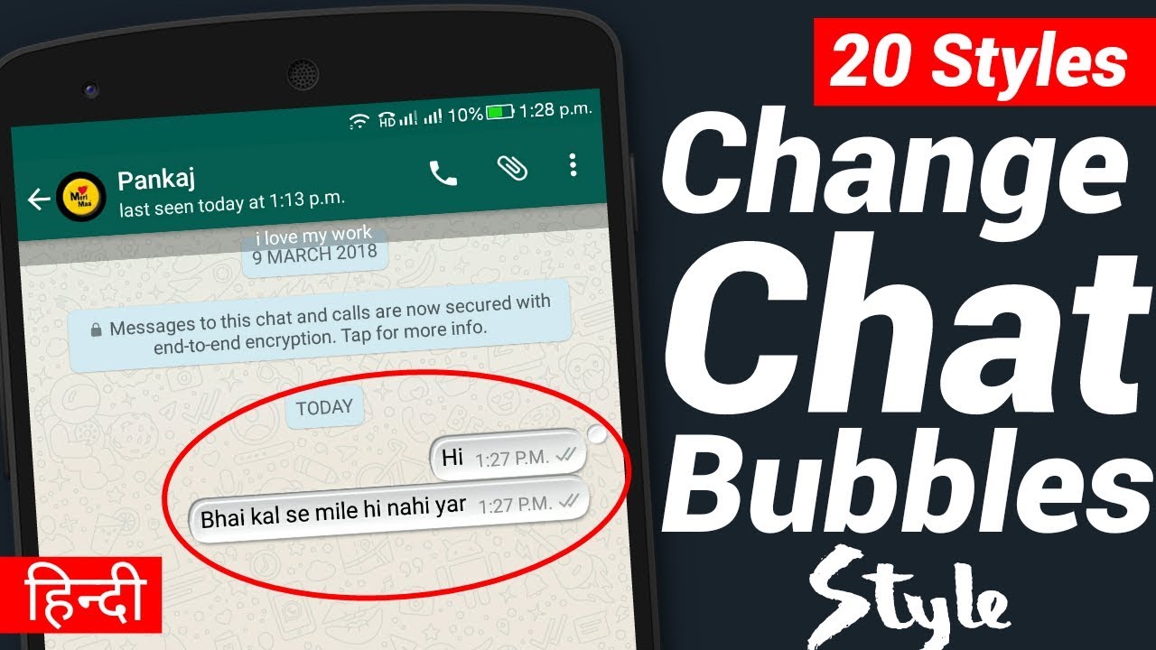 Change Whatsapp Chat Style - 1280x720 Wallpaper 